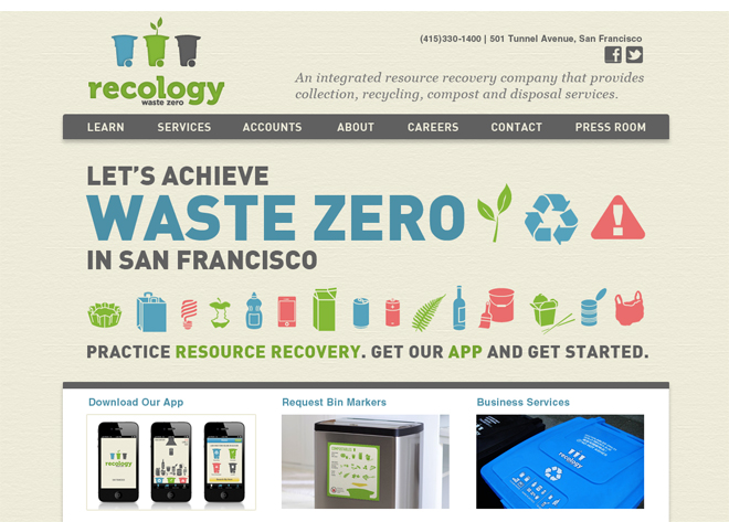 Recology Homepage